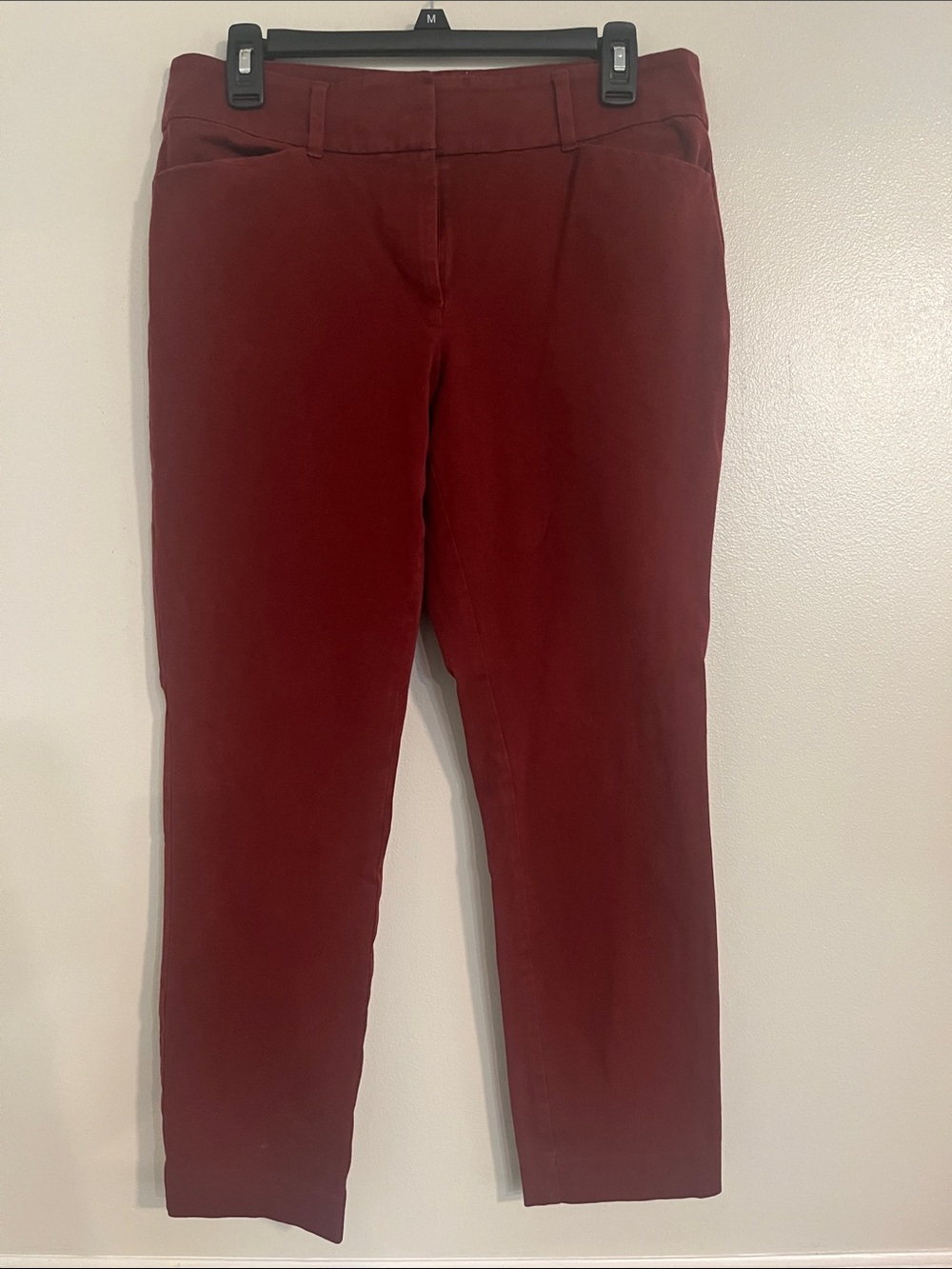 LOFT Slim Ankle Jeans in Deep Wine